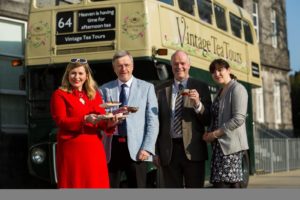 Karen Brosnahan, Manager Shannon Region Conference, and Sports Bureau, Professor Eugene Wall, President of Mary I, Brian Kirby, Buildings Manager of Mary I and Lynda Reilly, Fáilte Ireland.