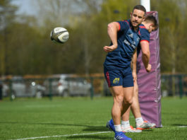 Alby Mathewson during Munster Rugby Squad Training at the University of Limerick in Limerick. Photo by Harry Murphy/Sportsfile