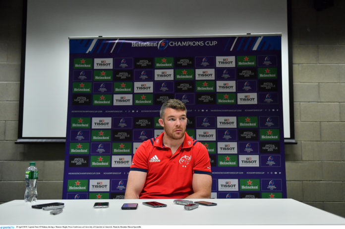 Captain Peter O'Mahony during a Munster Rugby Press Conference at University of Limerick in Limerick. Photo by Brendan Moran/Sportsfile