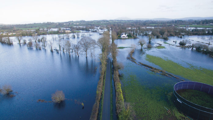 Any Aerial View of the Flooding in Springfield in Clonlara Co Clare Picture Credit Brian Gavin Press 22