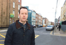 City councillor Joe Leddin on Catherine Street. Photo: Brendan Gleeson