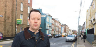 City councillor Joe Leddin on Catherine Street. Photo: Brendan Gleeson