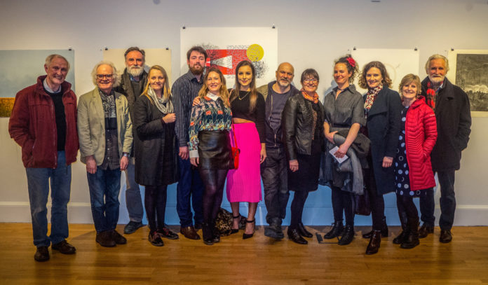 Limerick Printmakers 'LP at 20' launched at the Hunt Museum. Pic: Ken Coleman