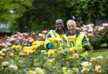 Yaasin Sharif and Tomas Goodwin of the Parks team of Limerick City and County Council has played a key role in keeping Limerick looking its best. Pic Sean Curtin Photo.