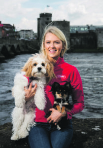 04.04.2019.                    REPRO FREE The countryÕs largest specialist pet retailer, Petmania, has today launched their search to find IrelandÕs 2019 Puppy of the Year. Limerick City was the chosen location as for the past two years, puppies from the county have taken home the coveted Puppy of the Year title and fronted national campaigns for Petmania.  Pictured at Limerick's King Johns Castle are Aoife O'Rourke with Greg a 6 month old Cavachon and Chico a long haired Chihuahua. www.petmania.ie. Picture: Alan Place