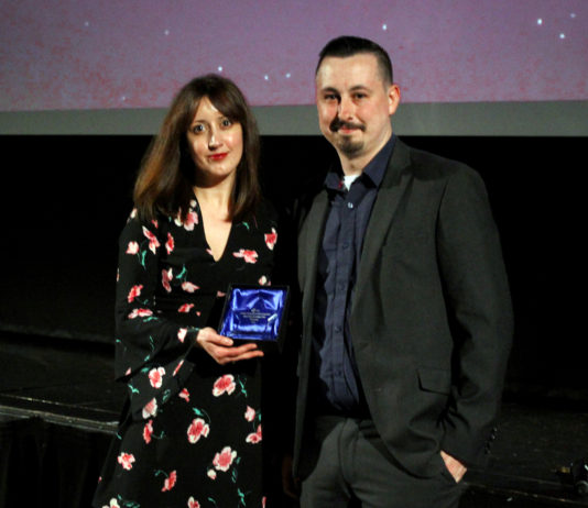 Award Winner, Mirian Gonzalez pictured with Cian Reinhardt.