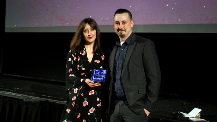 Award Winner, Mirian Gonzalez pictured with Cian Reinhardt.