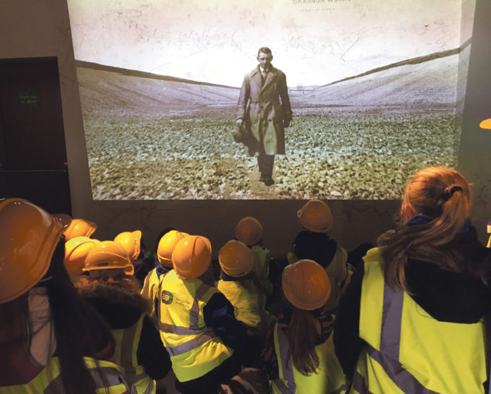 Local schoolchildren at the Ardnacrusha Experience.