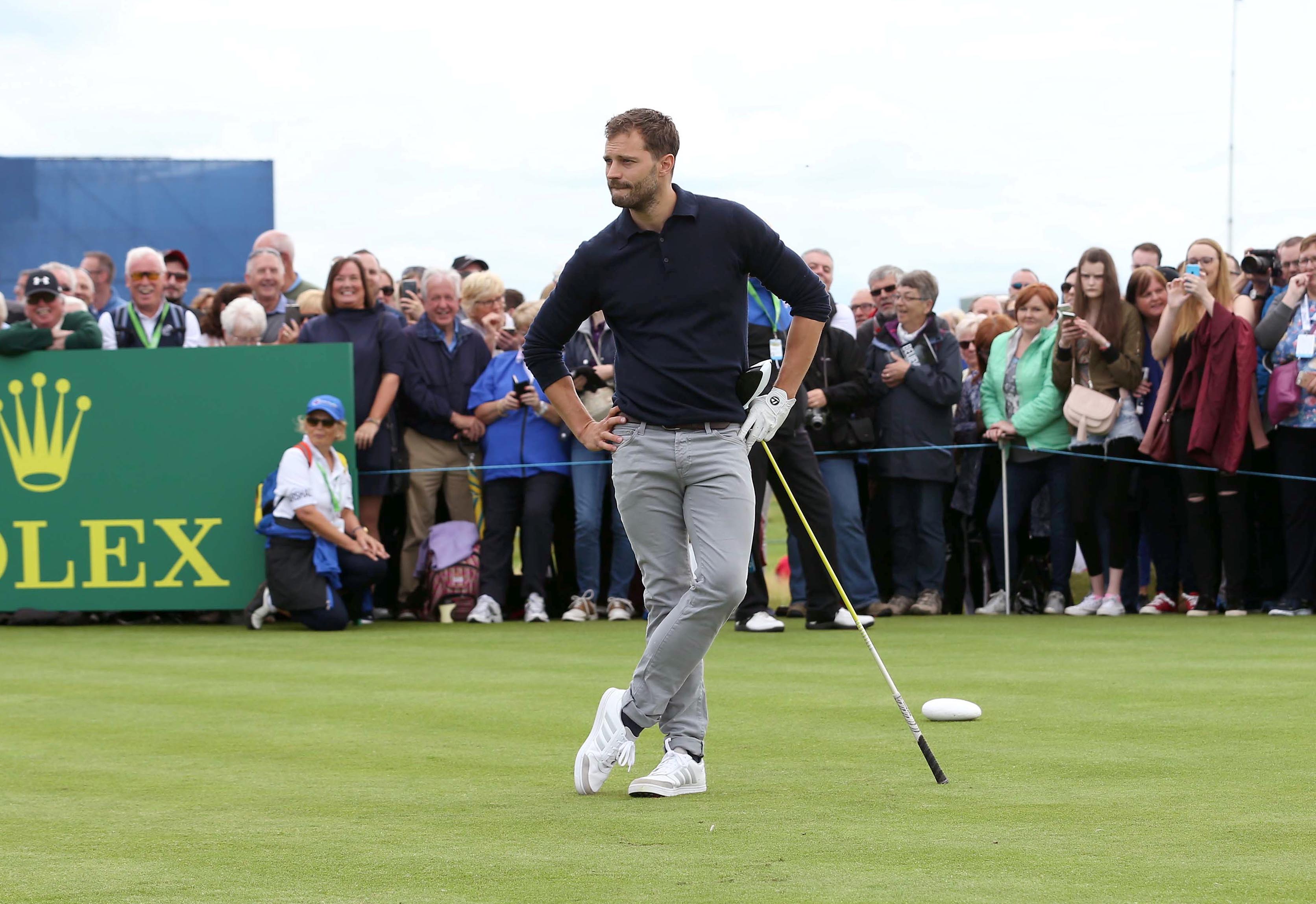 2017 Dubai Duty Free Irish Open - Pro/Am, Portstewart Golf Club, Derry, Northern Ireland 5/7/2017 Jamie Dornan Mandatory Credit ©INPHO/Presseye/Matt Mackey