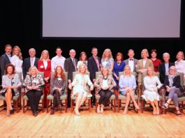 Guest speakers and panelists pictured with organiser Dr Mary Ryan, Consultant Endocrinologist Bon Secours Hospital (4th from left front) at the Midwest Empowerment and Equality Conference 2019 in the University Concert Hall. Picture: Zoe Conway/ilovelimerick