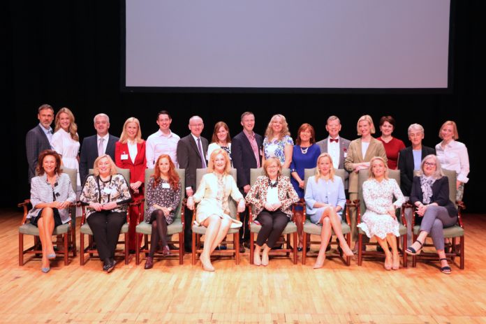 Guest speakers and panelists pictured with organiser Dr Mary Ryan, Consultant Endocrinologist Bon Secours Hospital (4th from left front) at the Midwest Empowerment and Equality Conference 2019 in the University Concert Hall. Picture: Zoe Conway/ilovelimerick