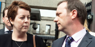 Ruth Morrissey with her husband Paul after the High Court judgement.