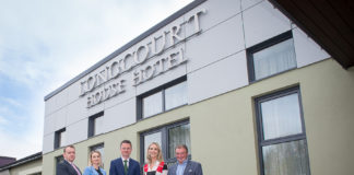 From left to right Agri Tourism Event Newcastlewest which took place on the 29th April in The Longcourt House Hotel: Alan Waters- AIB / Speaker, Margaret Jenkins - Fáilte Ireland, Minister Patrick O’Donovan, Dee Ryan - CEO Limerick Chamber, Michael Crowley - West Cork Fram,