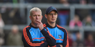 Limerick manager John Kiely, left, and coach Paul Kinnerk Photo by Diarmuid Greene/Sportsfile