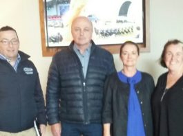 At the waste management planning meeting for LIT Gaelic Grounds, Paul Foley Limerick GAA, Willie Sexton Ardhu, Aine Mulcahy Woodfield House and Sinead McDonnell Limerick City and County Council