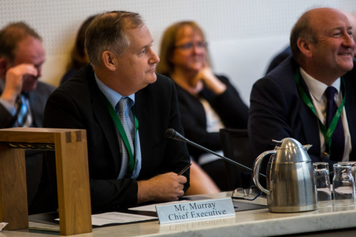 Conn Murray, Chief Executive of Limerick City and County Council pictured at the first meeting of the new council in 2019. Photo: Cian Reinhardt