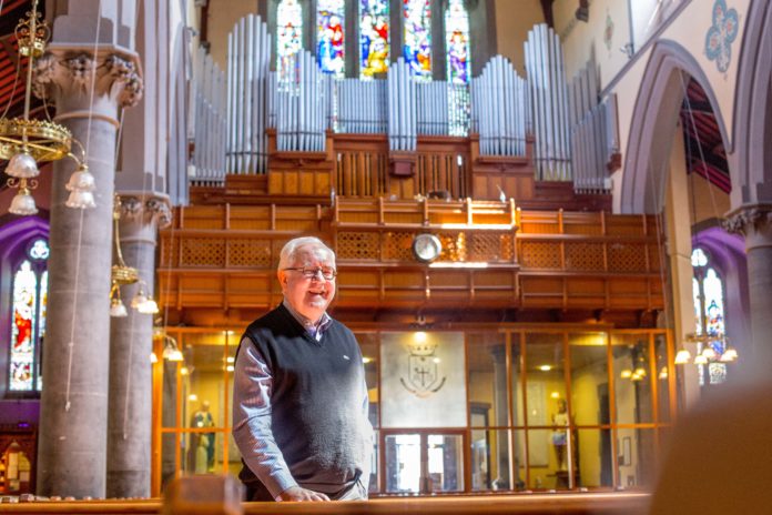 Father Seamus Enright in the Redemptorist Church. Photo: Cian Reinhardt