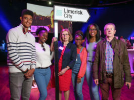 Tyrone Guillen, Cindy Courtney, Mary Aroo, Chidina Ani and Shay Maloney from Limerick Youth Service meeting Jan O'Sullivan TD at the National Youth Council of Ireland Showcase Youth Work Changes Lives in the Mansion House, Dublin recently (19.06.19). The national youth work showcase brought together over 300 young people representing every constituency in Ireland to celebrate the value, diversity and vitality of youth work in Ireland. A key message emerging from the day was that hundreds of thousands of young people and their communities take part in and benefit from youth work, and that we need to sustain and increase funding for youth work to meet the needs of our growing youth population.