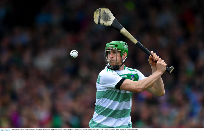 Limerick v Tipperary - Munster GAA Hurling Senior Championship Final Limerick goalkeeper Nickie Quaid during the Munster GAA Hurling Senior Championship Final match between Limerick and Tipperary at LIT Gaelic Grounds in Limerick. Photo by Piaras Ó Mídheach/Sportsfile