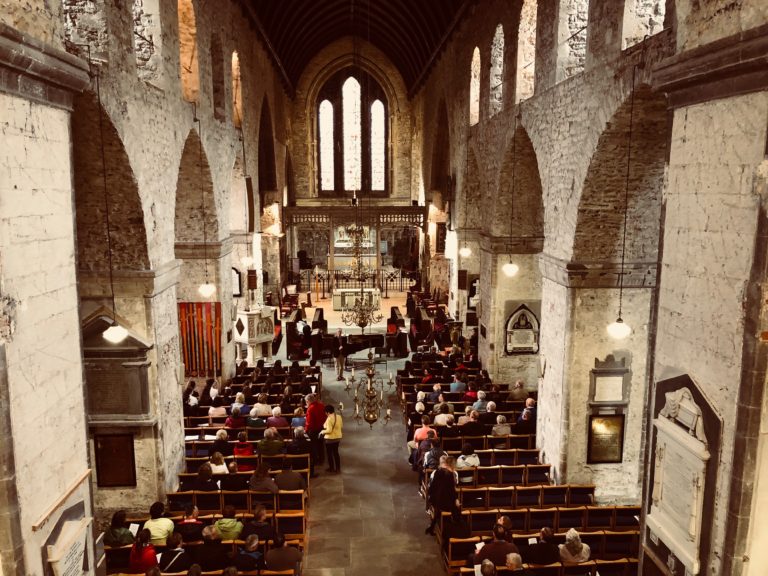 Cambridge choir for Friday lunchtime at the Cathedral