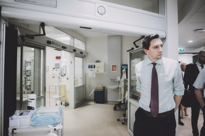 Health Minister Simon Harris at the official opening of the €24million emergency department in UHL. Photo: Brian Arthur