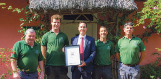 Staff at Bunratty Castle and Folk Park celebrate their TripAdvisor award.