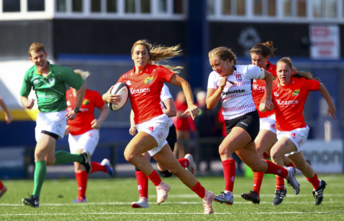 IRFU Women's Interprovincial Championship Round 1, Irish Independent Park, Cork 17/8/2019 Munster vs Ulster Munster's Eimear Considine leads a breakaway Mandatory Credit ©INPHO/Ken Sutton