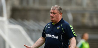 Limerick manager John Ryan during the Munster Ladies Football Intermediate Championship match between Clare and Limerick at Cusack Park in Ennis, Co Clare. Photo by Diarmuid Greene/Sportsfile