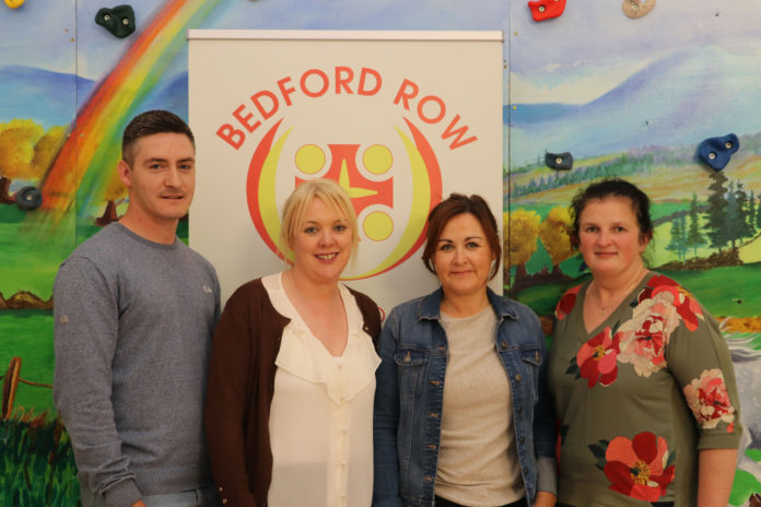 Pictured at the Bedford Row Family Project for the lauch of their 20th anniversary celebration are Ger Lynch, Service User, Tracie Tobin, Chairperson, Alison Curtin, Project Administrator and Helena O'Connell, Service User. Picture: Bruna Vaz Mattos/ilovelimerick