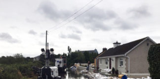 The effects of flooding at Coonagh last weekend. Photo: David Raleigh