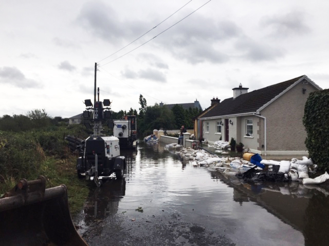 The effects of flooding at Coonagh last weekend. Photo: David Raleigh