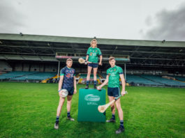 Brian Fanning - Pallasgreen, Laura O Neill - Na Piarsaigh and Diarmuid Byrnes - Patrickswell pictured at the LIT Gaelic Grounds to launnch the LIT Gaelic Grounds Scholarships in Limerick today. Pic. Brian Arthur