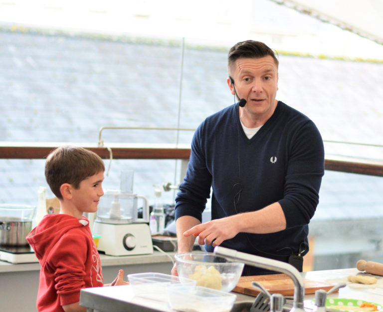 The firefighter chef keeps his cool in the kitchen