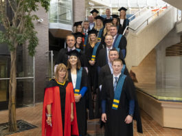 Garda Graduates at UL. Members of An Garda Siochana, who received the Specialist Diploma in Teaching, Learning and Scholarship at UL this Friday, pictured with Acting Dean Teaching and Learning Dr Mary Fitzpatrick Pic: Don Moloney