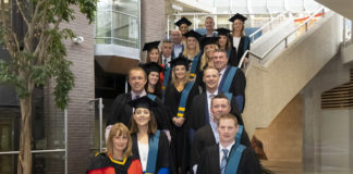 Garda Graduates at UL. Members of An Garda Siochana, who received the Specialist Diploma in Teaching, Learning and Scholarship at UL this Friday, pictured with Acting Dean Teaching and Learning Dr Mary Fitzpatrick Pic: Don Moloney
