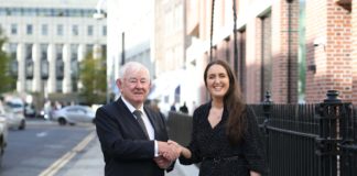 Pictured Winner Chairman of the Press Council, Seán Donlon and Overall Winner Muireann Duffy (University of Limerick) winner of the Press Council of Ireland annual student busary awards. Photo: Photocall Ireland