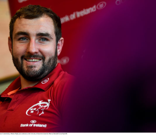 James Cronin during a Munster Rugby press conference at the University of Limerick in Limerick. Photo by Diarmuid Greene/Sportsfile