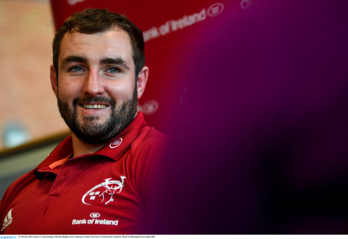 James Cronin during a Munster Rugby press conference at the University of Limerick in Limerick. Photo by Diarmuid Greene/Sportsfile