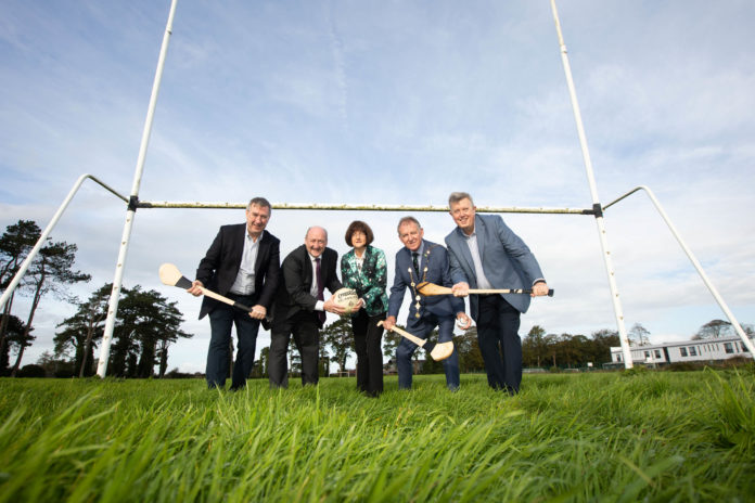 Pictured from left: are Denis Doyle, VP & GM Manufacturing, Analog Devices, Pat Daly, Chief Executive, Limerick City & County Council, Jacinta Florish, Sports & Social Club, Analog Devices, Mayor of the City and County of Limerick, Cllr Michael Sheahan and Leo McHugh, VP Industrial Business Units, Analog Devices. Pic Sean Curtin True Media.