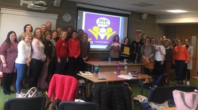 Teachers at Mary Immaculate College meeting with SLTs from the School of Allied Health, UL this week to make plans for DLD awareness