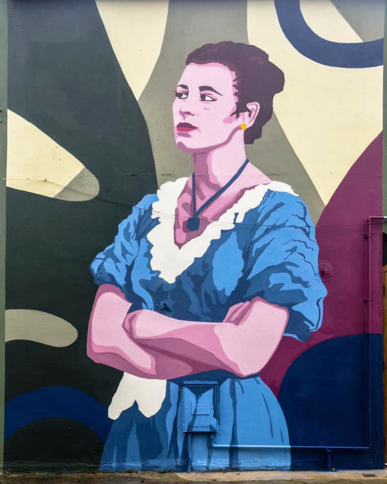 Mural of Limerick movie star Constance Smith unveiled