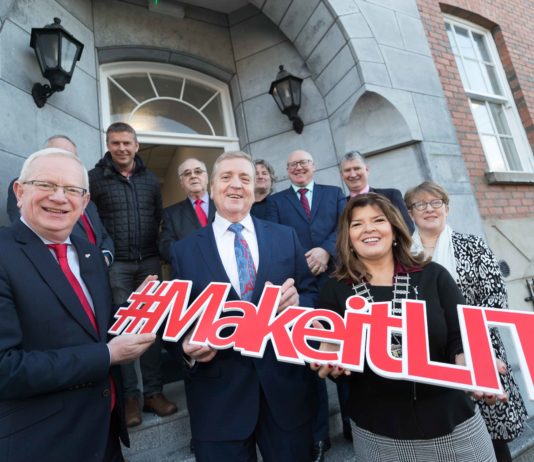 **NO REPRO FEE** Limerick Institute of Technology’s newest campus, situated on Bindon Street, Ennis, Co. Clare, was officially opened today (Monday, December 16, 2019) by Minister of State for Trade, Employment, Business, EU Digital Single Market and Data Protection, Pat Breen TD. Pictured at the official opening were from left Professor Vincent Cunnane, LIT President, Minister Pat Breen TD, Acting Mayor of Clare Claire Colleran Molloy, Carmel Greene, Clare County Council and (Back) David McInerney, MD Jada Construction, Tony Brasil , Chairman Governing Body LIT Aldo Andreucetti, Clare County Council and Liam Conneally , Director of Services Clare County Council. Photograph by Eamon Ward