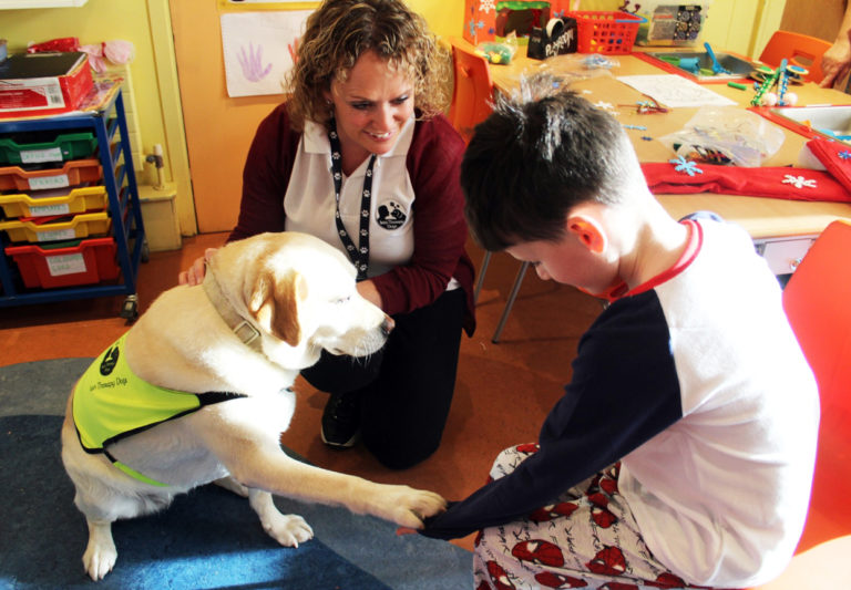 Bonnie brings joy to the Children’s Ark with just a wag of her tail