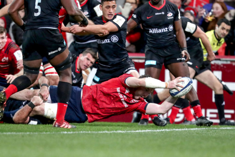 O’Mahony try gives Munster a crucial win over Saracens