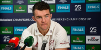 Peter O'Mahony during a Munster Rugby press conference at University of Limerick in Limerick. Photo by Matt Browne/Sportsfile