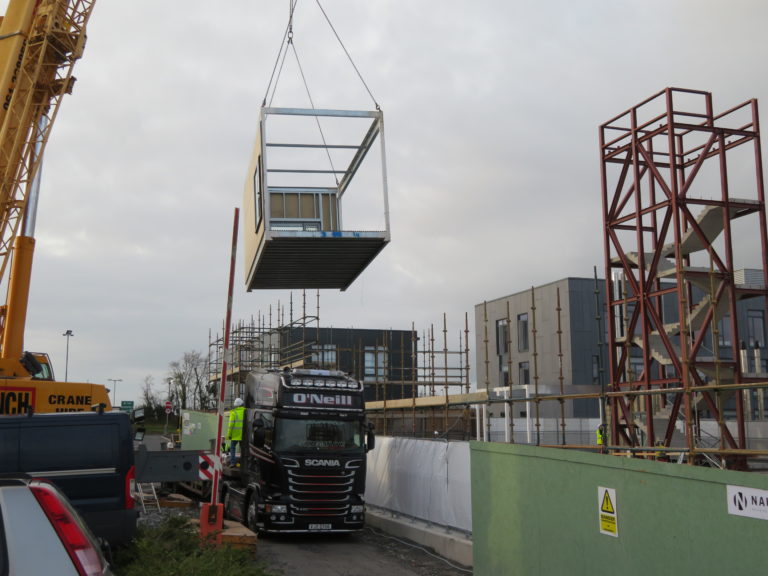 Units start to arrive for 60-Bed Block at University Hospital Limerick