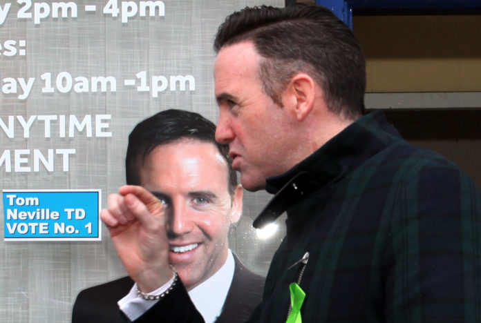 Tom Neville TD on his Campaign trail in RathkealePicture brendan Gleeson