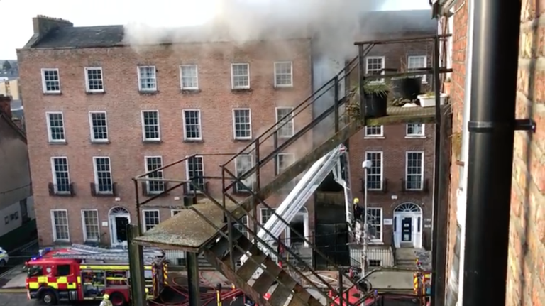 Foul play not suspected after extensive damage caused to building in heart of Limerick’s Georgian Quarter