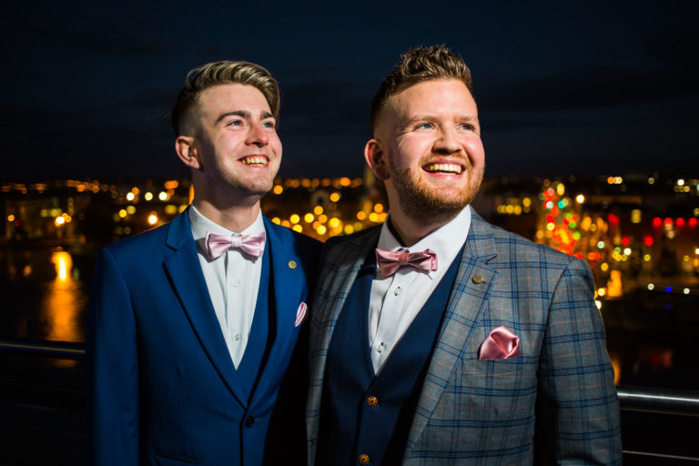 Engaged couple Jamie Kennedy and Darren Moloney on the night of their Engagement Party celebrations. Photo: Cian Reinhardt