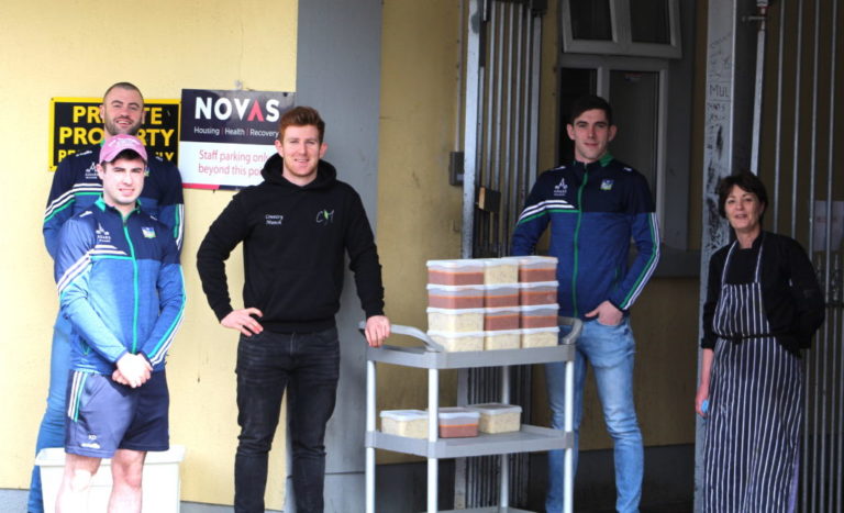 Limerick Senior Footballers Donate Meals to Novas